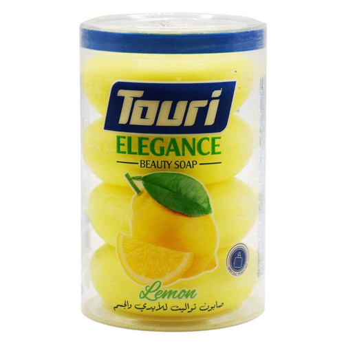 صابون توری بسته 4 عددی رایحه لیمویی